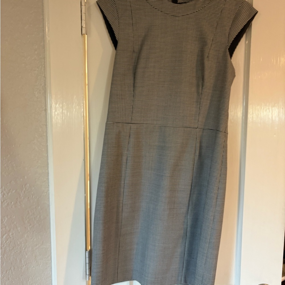 Theory Black and White Midi Dress